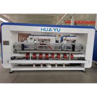 Máquina automática fácil de operar para plegar, encolar y coser cajas de cartón, línea de producción de encolado y empaquetado.