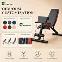 Banc de musculation réglable en métal pour haltères et assis-debout, usage commercial - Équipement de fitness pour entraînement complet du corps en salle de sport