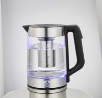 Chaudière à eau chinoise OEM de 1,8 l, Offre Spéciale, haute qualité, avec infuseur à thé, théière électrique en verre, bouilloires électriques