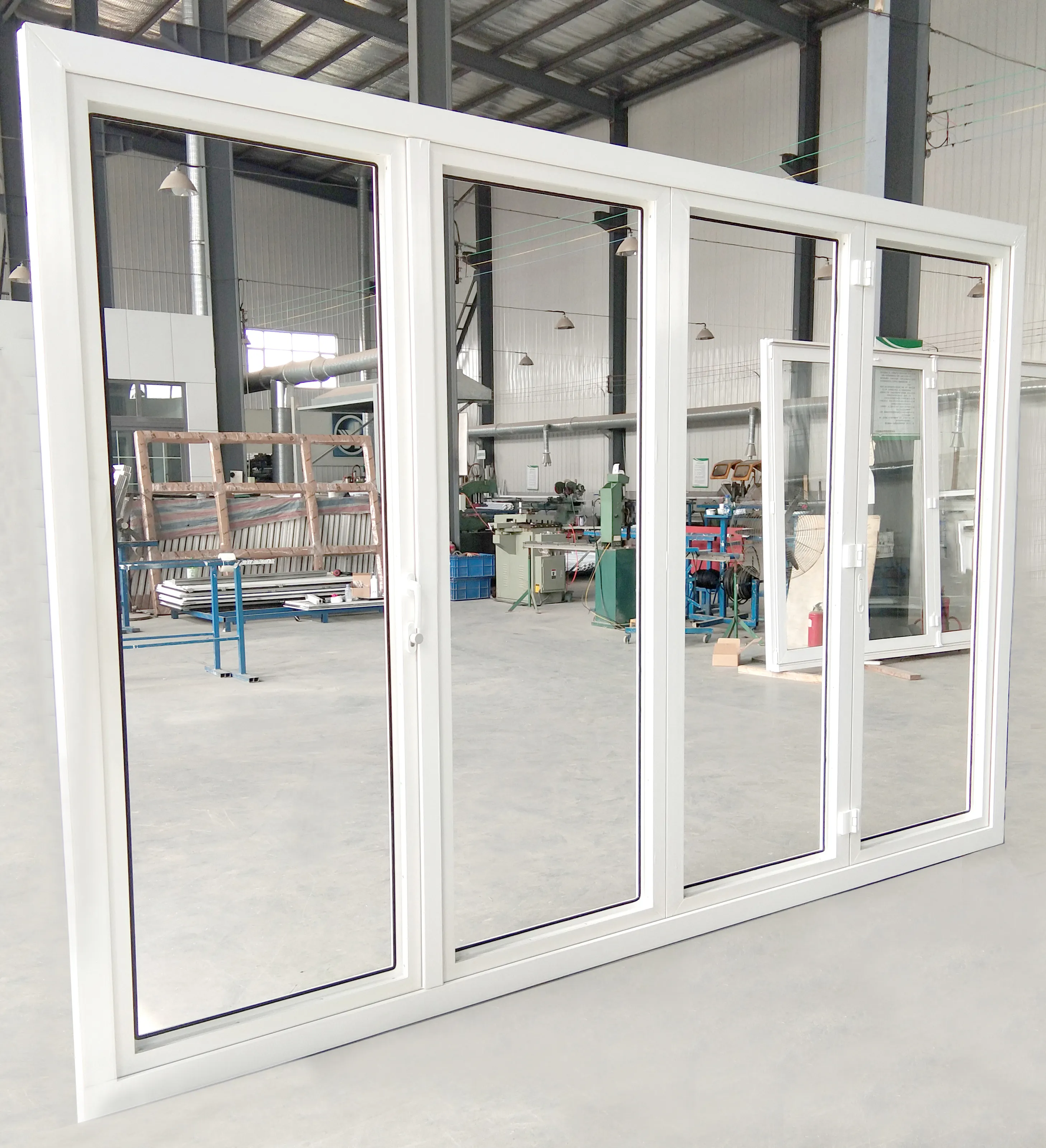 KDSBuiling-Puerta plegable de PVC de alta velocidad para almacén, puerta abatible interior