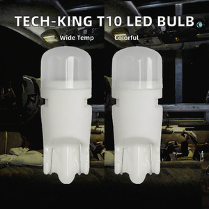 หลอดไฟท้ายรถยนต์เซรามิก T10 12V สีสันสดใส 7 สี W5W LED ไฟอ่านหนังสือในรถยนต์ รับประกัน 2 ปี สินค้าใหม่ - Product Image 2