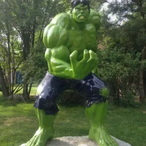 Nổi tiếng siêu anh hùng phim hành động sợi thủy tinh con số Hulk cuộc sống Kích thước Hulk sợi thủy tinh Hulk bức tượng nhựa điêu khắc cho bán