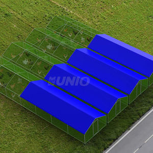 Grand <span class=keywords><strong>clapier</strong></span> à lapins en métal personnalisable cage à poulets poulailler arrière-cour poulailler enceinte - Product Image 6