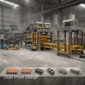 Máquina de Fabricación de Bloques de Hormigón QT5-15 de Ingeniería de Precisión de HF Machinery con Servomotores para Dimensiones Exactas - Product Image 4