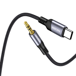 สายเคเบิลเสียงแบบถัก KAKUSIGA รุ่นใหม่ Type C เป็น 3.5 มม. ความยาว 1 เมตร สายสัญญาณเสียงโทรศัพท์มือถือ หัวแปลง USB C เป็น Aux - Product Image 4