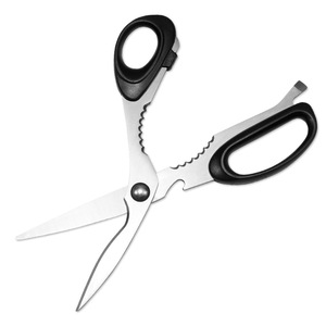 <b>Kitchen</b> <b>Scissors</b> Stainless Steel Black Straight Head Multi Functional For Seafood And Shellfish Home Use - Product Image 2