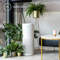 Purificateur d'air portable HEPA13 intelligent WiFi Tuya avec application Source d'alimentation électrique double prise (EU US) pour filtrer la fumée des feux de forêt