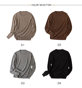 Suéter Feminino de Inverno em Cashmere 100% Puro, Tricô com Gola Redonda - Product Image 2