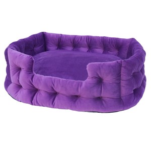 Customizable Luxury Velvet Pet <b>Nest</b> Modern Square Dog <b>Bed</b> for Large Dogs Faux Fur Removable Print Private Label <b>Bed</b> for Winter - Product Image 3