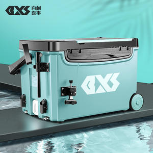 กล่องเก็บความเย็นสำหรับตกปลา Gxs ขนาด 20-25 ลิตร แบบพกพาพร้อมล้อ สีฟ้า อเนกประสงค์ สำหรับเก็บอุปกรณ์ตกปลา - Product Image 3