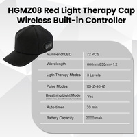 Cappello per Terapia a Luce Rossa Wireless OEM ODM 660nm 850nm Senza Fili