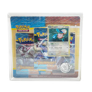 Custodia personalizzata protezione UV trasparente <span class=keywords><strong>Pokemon</strong></span> <span class=keywords><strong>3</strong></span> Pack Blister vetrina in acrilico sigillato con coperchio magnetico - Product Image 1