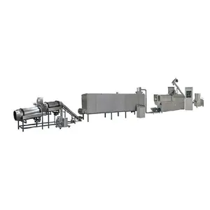 Turnkey dry pet cat kibbles production project production line multi-layer dryer & double-screw extruder