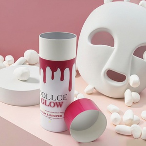 Eco-Friendly Customized Face Cream Skin Care Cosmetics Canning Packaging Circular Paper Box Tub-shaped Cosmetics Packaging - Product Image 1