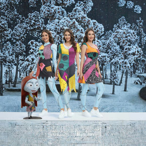 Halloween Anime película Sally Cosplay vestido fiesta conjunto disfraz Navidad mujeres Slim mono Catsuit Zentai mono gótico <span class=keywords><strong>Leggins</strong></span> - Product Image 3