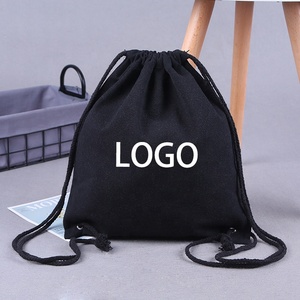 Sac à dos à cordon personnalisé avec logo, sac à cordon en toile de coton écologique de haute qualité - Product Image 3