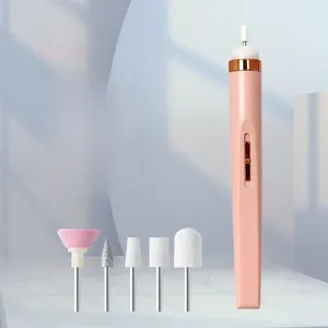 Juego de taladro de uñas eléctrico portátil, eliminación rápida de armadura, lima de uñas recargable para manicura acrílica, herramientas de pulido y pedicura - Product Image 1