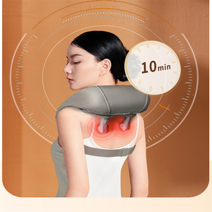 Vibración eléctrica recargable <span class=keywords><strong>Shiatsu</strong></span> amasado cuello y hombro masajeador productos con calor - Product Image 4