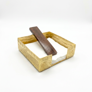 Portarrollos de Papel Metálico Chapado en Oro con Placa de Presión de Madera, Personalización Disponible, Diseño Conveniente, al por Mayor de White Royals - Product Image 1