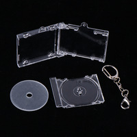 Kunden spezifische Acryl Schlüssel bund DIY Star Fan Unterstützung hausgemachte umgebende Gedenk album Mini CD kleinen Anhänger