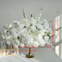Arrangement floral parfumé en soie dorée de luxe, bouquet de table de 50/60 cm pour réceptions et fête des Mères