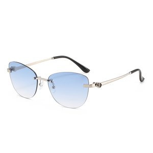 Nuovi Occhiali da Sole Unisex Senza Montatura, Lenti in PC UV400, Stile Y2K, Occhiali da Sole di Lusso Senza Bordi, Occhiali da Sole Retrò - Product Image 3
