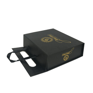 Thiết kế sang trọng Matte Black tông Hộp quà tặng với xử lý - Product Image 4