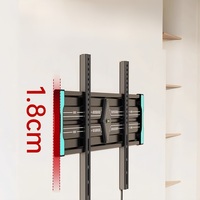 Soporte de TV de estilo moderno VESA 600x400mm Montaje de pared de acero para 32-80 pulgadas LCD Plasma Soporte de TV de inclinación de distancia fija para uso de oficina