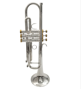 Trompette de style Schilke, musique orientale EM Classic, conception de tuyau de contrecorde inversé, calibre .460 ML, avec une cloche en laiton jaune monobloc - Product Image 4