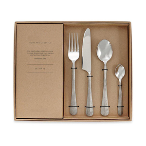 Biểu Tượng Tùy Chỉnh Hollow Xử Lý Dao Dao Kéo Baguette Bạc Thép Không Gỉ 18/0 <span class=keywords><strong>Flatware</strong></span> Set <span class=keywords><strong>45</strong></span> <span class=keywords><strong>PC</strong></span> - Product Image 5