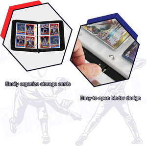 Livre de cartes de visite à sublimation personnalisée Classeur de cartes Pokemoned avec fermeture à glissière 9 pochettes Classeur de cartes à collectionner en PU - Product Image 4