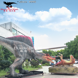 Hualong Dino Works Tailor Made mô phỏng sống động kích thước cuộc sống khủng long mô hình chiến đấu - Product Image 5