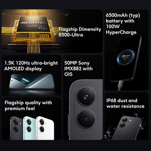 สมาร์ทโฟน POCO X8 Pro 5G LTE รุ่นทั่วโลก ชิปประมวลผล Dimensity 8500-Ultra แบตเตอรี่ 6500mAh หน้าจอ AMOLED 6.59 นิ้ว ความละเอียด 1.5K 120Hz รองรับชาร์จไว 100W - Product Image 4