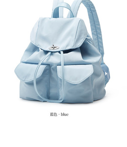 Nuevos Modelos de Bolsos de Hombro para Mujer, de Cuero PU Lavado, con Solapa y Volantes, Estilo Coreano, <span class=keywords><strong>Mochilas</strong></span> de Viaje - Product Image 6