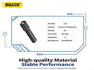 <span class=keywords><strong>2</strong></span>.0 毫米公头香蕉插头转 4.0 毫米母头适配器 - 实心铜镀金注塑灯笼连接器 - Product Image 2