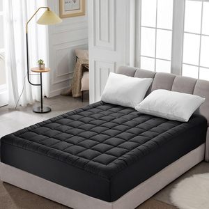 แผ่นรองนอนแบบเย็บติดกัน ระบายอากาศได้ ซักได้ บุด้วยไมโครไฟเบอร์นุ่ม พร้อมช่องใส่ที่นอนแบบลึก - Product Image 2