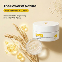 Masque pour les yeux bio à la luteine cristalline, vitamine E, niacinamide, éclaircissant, raffermissant, anti-poches, anti-âge, sans silicone, sans parabène