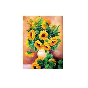 Peinture au diamant 5D moderne, fleurs, peinture au diamant en cristal, peinture au diamant en porcelaine - Product Image 3