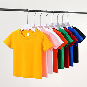 <span class=keywords><strong>T</strong></span>-<span class=keywords><strong>Shirt</strong></span> per Bambini Unisex 100% Cotone con Logo Personalizzato Alta Qualità All'Ingrosso Manica Corta Girocollo - Product Image 3