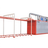 Ligne de peinture en poudre entièrement automatique personnalisée avec contrôle PLC pour la peinture en poudre de l'aluminium et de l'acier