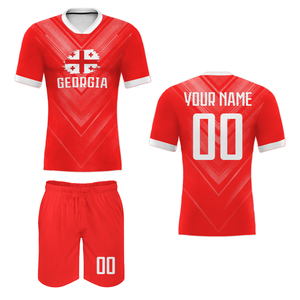 เสื้อฟุตบอลผู้ชายผ้าโพลีเอสเตอร์100% ชุดเล่นฟุตบอลคอวีรุ่นนักเล่นทีมชาติออกแบบได้ตามต้องการ - Product Image 6