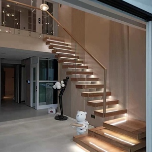 <span class=keywords><strong>Escalier</strong></span> suspendu moderne en bois pour intérieur, <span class=keywords><strong>escalier</strong></span> flottant, <span class=keywords><strong>escalier</strong></span> en L - Product Image 5