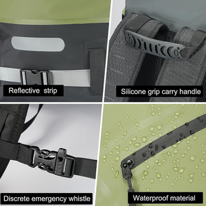 Sac étanche robuste pour la randonnée, le vélo, le camping, la natation, l'équipement, résistant à l'usure, flottant, sac en PVC - Product Image 5