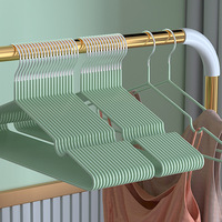 10 pièces - Cintres métalliques antidérapants sans trace, robustes et durables, gain de place pour l'organisation de la chambre