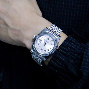 NUEVO Reloj Mecánico de Lujo Deportivo y Ejecutivo para Hombre con Movimiento Automático NH35, Acero Inoxidable y Cristal de Zafiro - Product Image 3