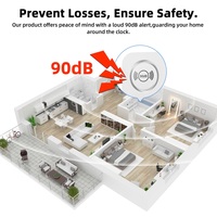 Tuya WIFI capteur d'eau sans fil 90dB alarme détecteur de fuite d'eau alerte surveillance des fuites alarme goutte à goutte pour cuisine salle de bain
