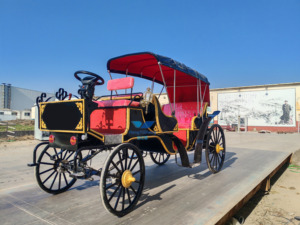 Nouvelle calèche royale électrique de luxe pour la visite des sites, avec peinture personnalisée, 4-6 places pour mariages et fêtes - Product Image 1