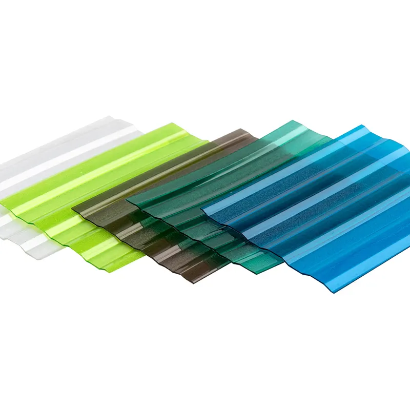 uv colored plastic polycarbonate embossed and corrugated sheet for roofing
