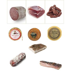 Tuscan Cured Meats And Cheeses <b>Gift</b> Basket Luxury Promotional <b>Novelty</b> <b>Gift</b> Set With Diversity Of Flavors And Premium Selection - Product Image 1