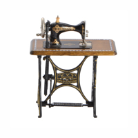 Machine à coudre pour maison de poupée antique en métal, échelle 1/12, accessoires pour maison de poupée, machine à coudre miniature